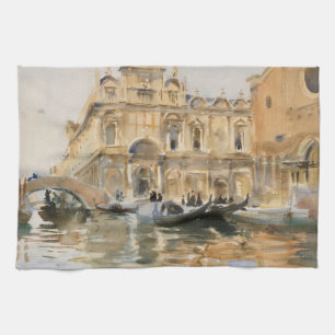 Rio dei Mendicanti, Venice by John Singer Sargent Tea Towel