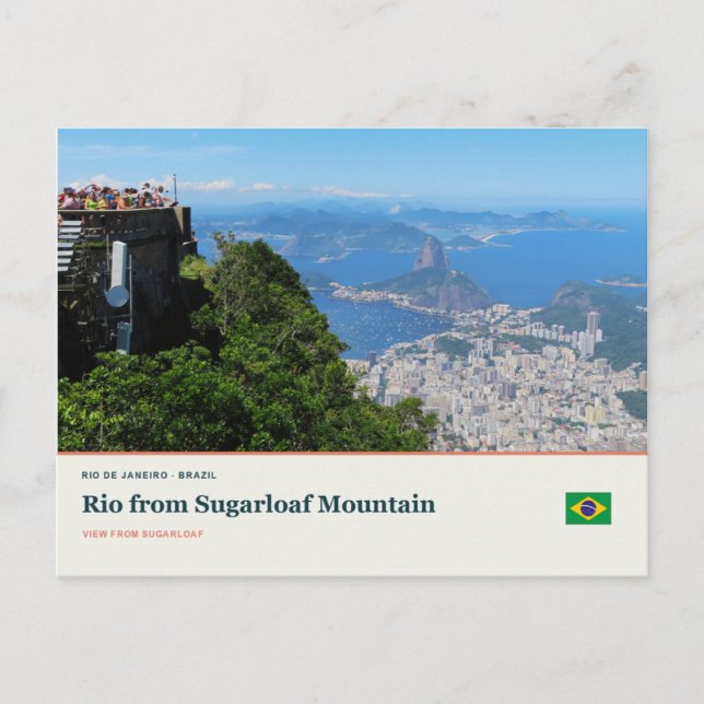 Rio from Sugarloaf Mountain Postcard (Front)