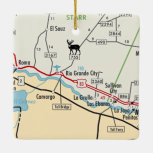 Rio Grande City TX Ceramic Ornament