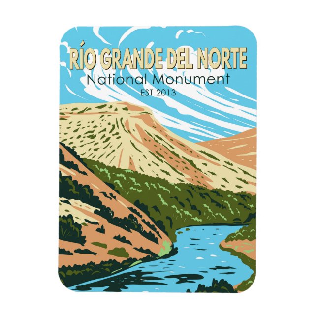 Río Grande del Norte National Monument New Mexico Magnet (Vertical)