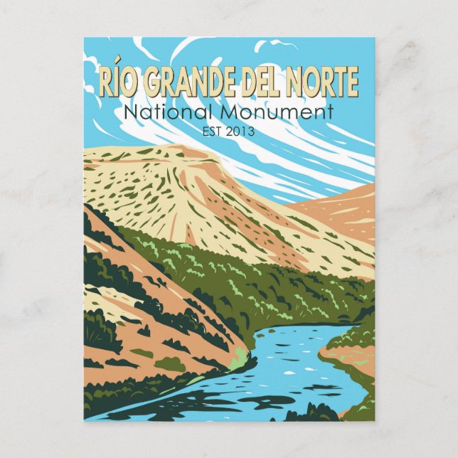 Río Grande del Norte National Monument New Mexico Postcard (Front)