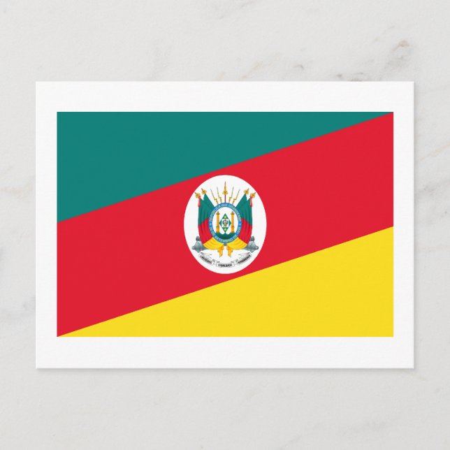 Rio Grande do Sul, Brazil Flag Postcard (Front)