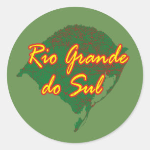 Rio Grande do Sul Classic Round Sticker