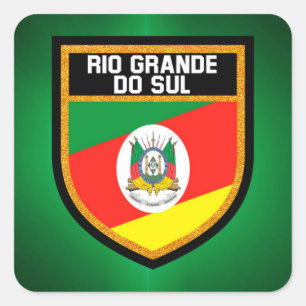 Rio Grande do Sul Flag Square Sticker