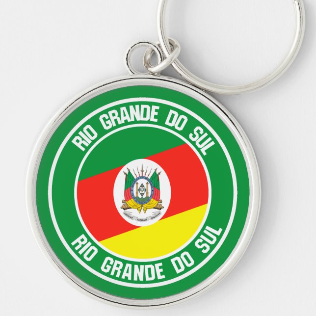 Rio Grande do Sul Round Emblem Key Ring (Front)