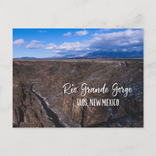 Rio Grande Gorge near Taos, New Mexico Postcard