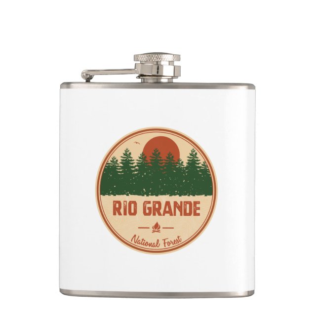 Rio Grande National Forest Hip Flask (Front)