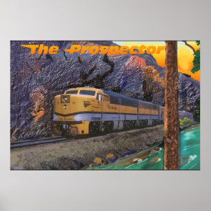 Rio Grande Prospector in the Royal Gorge Poster