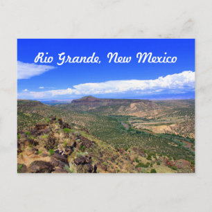 Rio Grande River, New Mexico Landscape Postcard