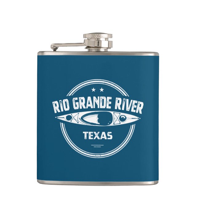 Rio Grande River, Texas Hip Flask (Front)