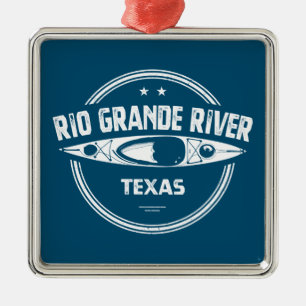 Rio Grande River, Texas Metal Tree Decoration
