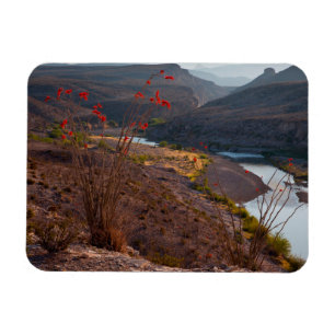 Rio Grande Running Through Chihuahuan Desert Magnet