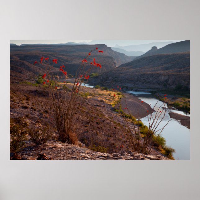 Rio Grande Running Through Chihuahuan Desert Poster (Front)