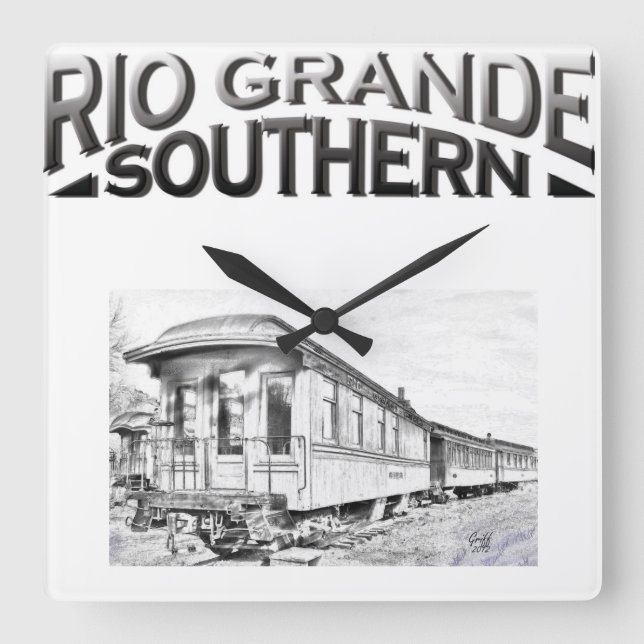 Rio Grande Southern Logo Clock (Front)