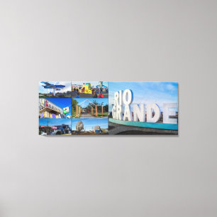Rio grande, tierra del fuego photo collage canvas print