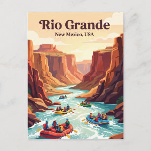 Rio Grande, USA, white water rafting Postcard