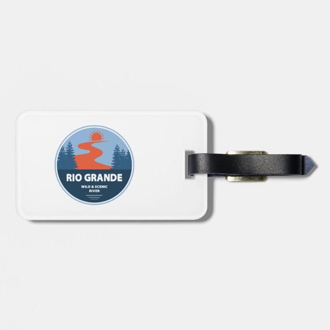 Rio Grande Wild and Scenic River Luggage Tag (Back Horizontal)