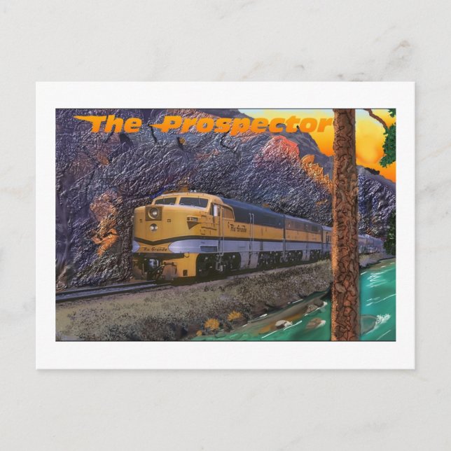 Rio Grande's Prospector in the Royal Gorge Postcard (Front)