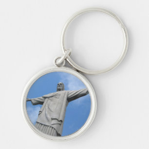 rio jesus statue key ring