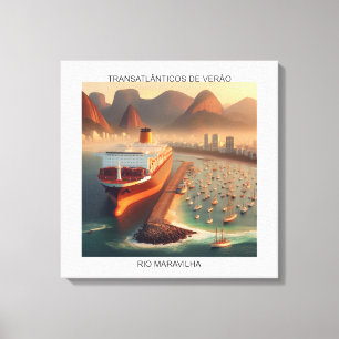 RIO MARAVILHA - On-screen printing Canvas Print