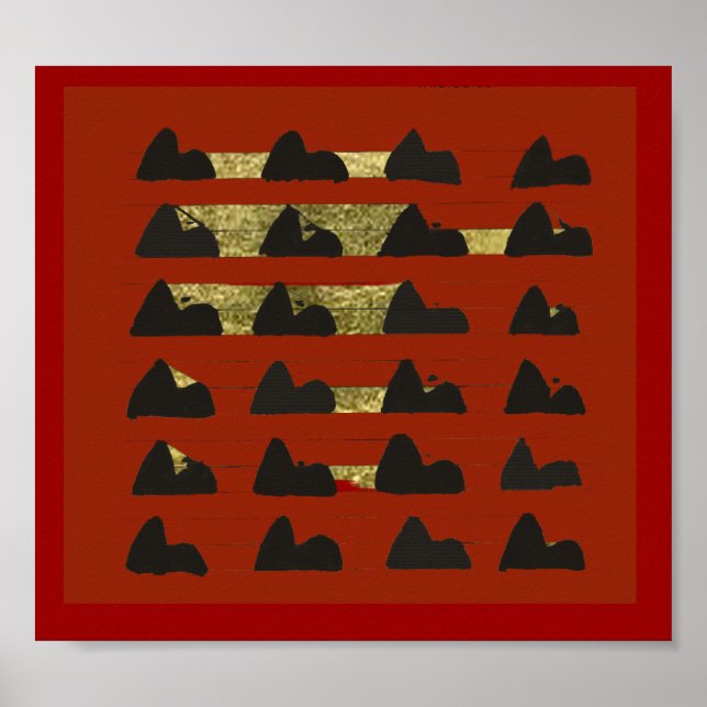 Rio modern-art SugarLoaf Poster (Front)