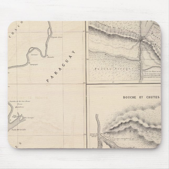 Rio Paraguay chutes, Rio Parana in Iguazu Mouse Mat (Front)