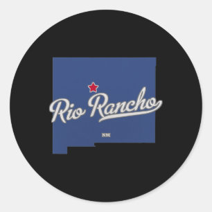 Rio Rancho New Mexico Nm Map Classic Round Sticker
