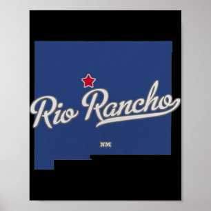 Rio Rancho New Mexico Nm Map  Poster