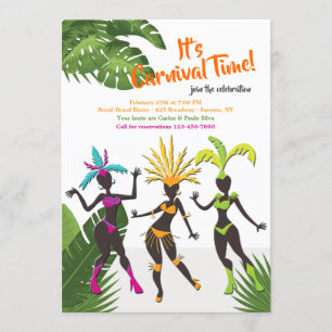 Rio Samba Party Invitations