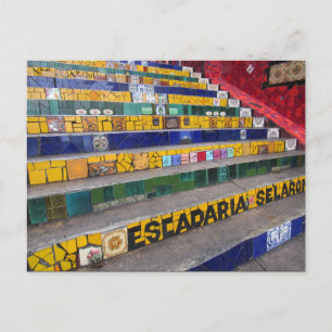 rio selaron steps postcard