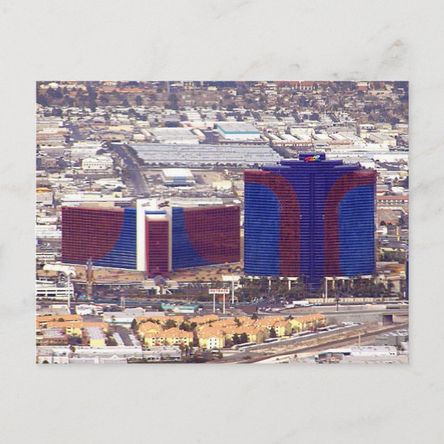 Rio Suites Las Vegas Aerial Photo Postcards (Front)