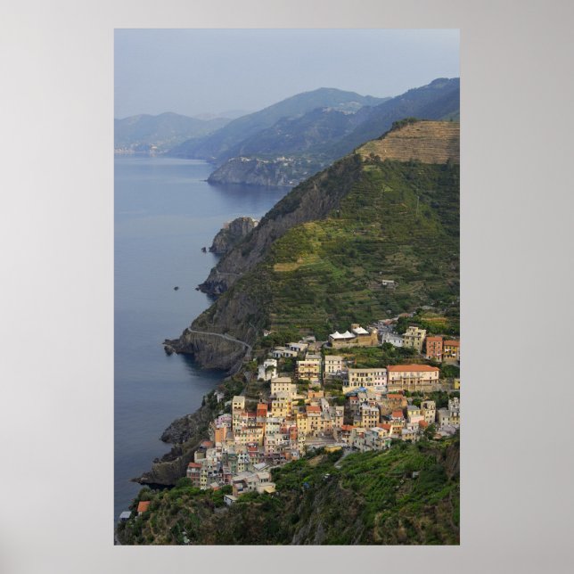 Riomaggiore and Cinque Terre, Italy Poster (Front)