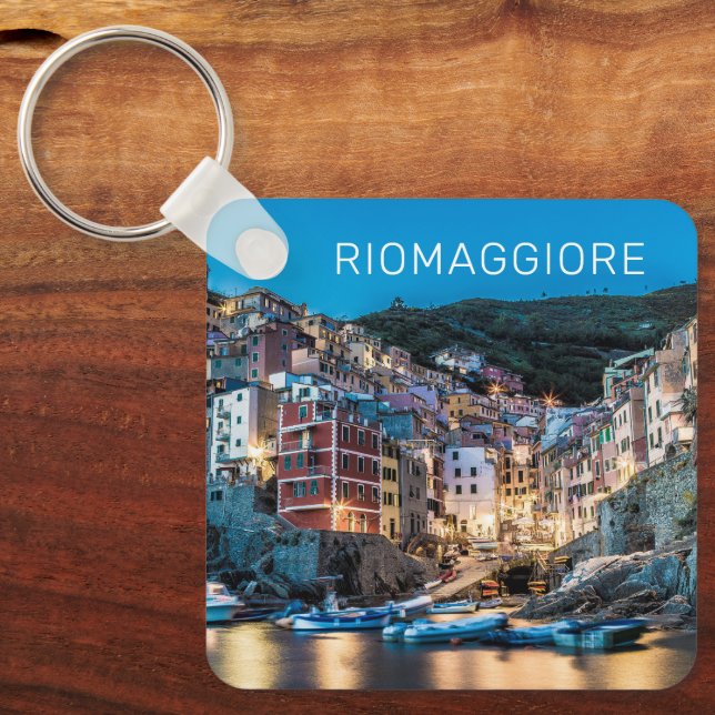 Riomaggiore Cinque Terre La Spezia Italy Panorama Key Ring (Front)