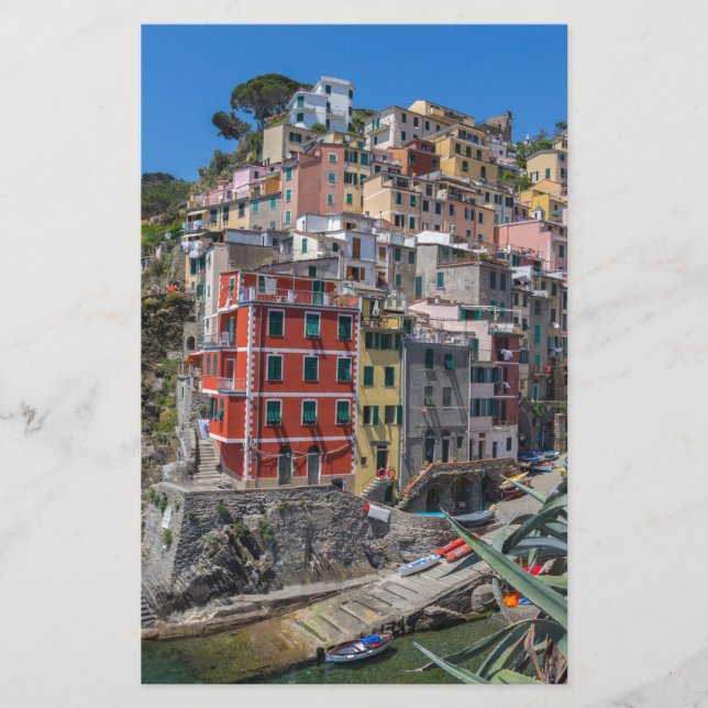 Riomaggiore Cinque Terre Liguria Italy (Front)
