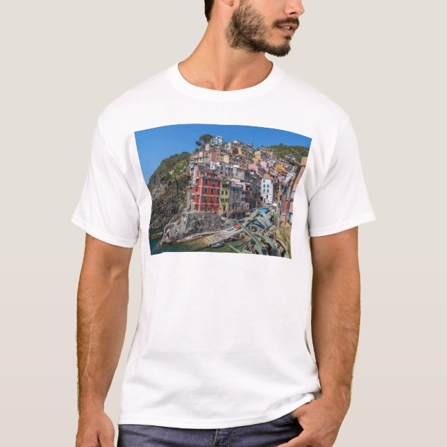 Riomaggiore Cinque Terre Liguria Italy T-Shirt (Front)