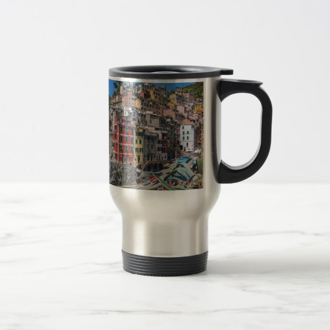 Riomaggiore Cinque Terre Liguria Italy Travel Mug (Right)