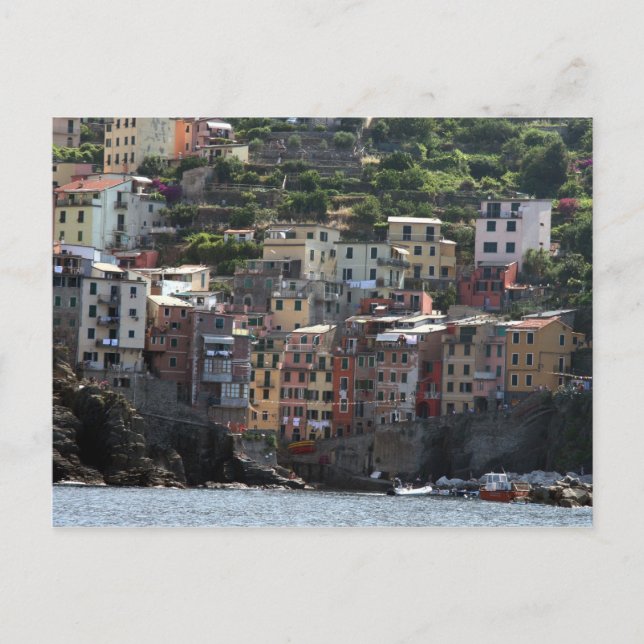 riomaggiore harbour postcard (Front)