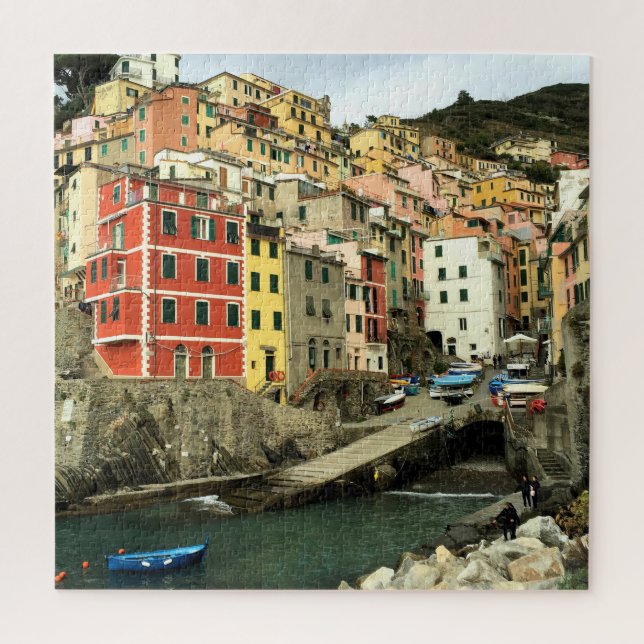 Riomaggiore, Italia - the Cinque Terre -20x20 inch Jigsaw Puzzle (Vertical)