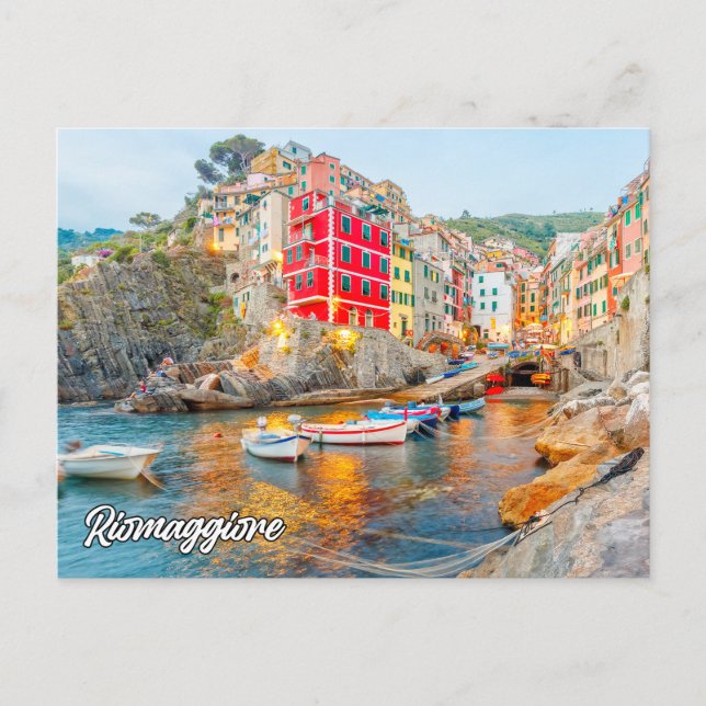 Riomaggiore, Italy Postcard (Front)