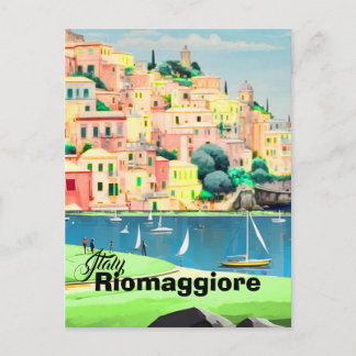 Riomaggiore Italy Travel Postcard | Travel Memory