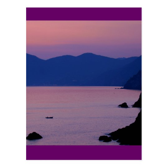 Riomaggiore Sunset Postcard