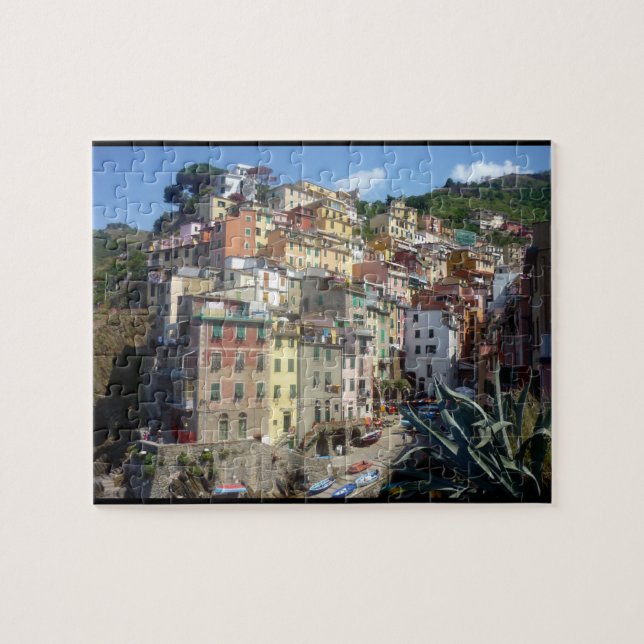 riomaggiore town jigsaw puzzle (Horizontal)