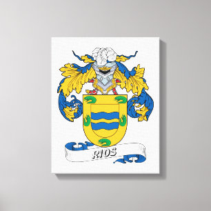 Rios Family Crest Canvas Print