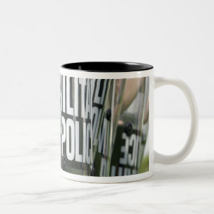Riot control formation Two-Tone coffee mug