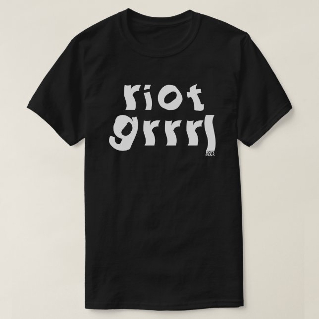 Riot Grrrl Feminist Girl Punk Music From The 90's T-Shirt (Design Front)