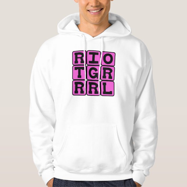Riot Grrrl, Music Genre Hoodie (Front)