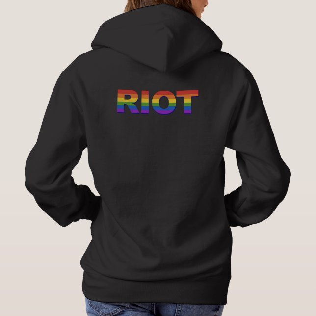 Riot. lgbt hoodie (Back)