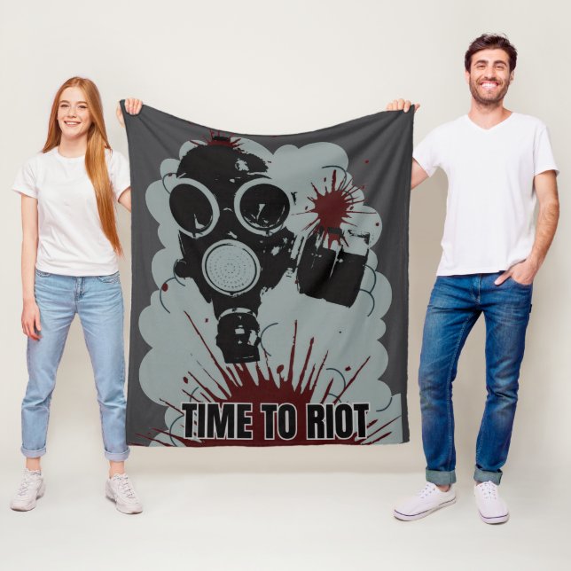 Riot Time Fleece Blanket (In Situ)