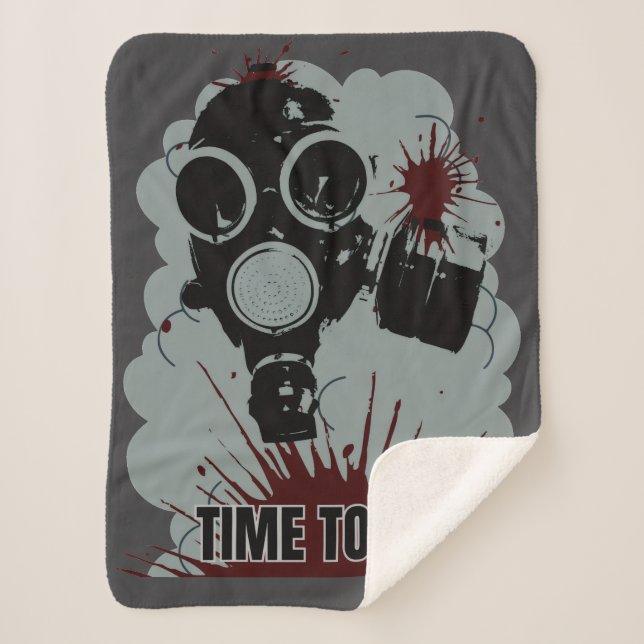 Riot Time Sherpa Blanket (Front)