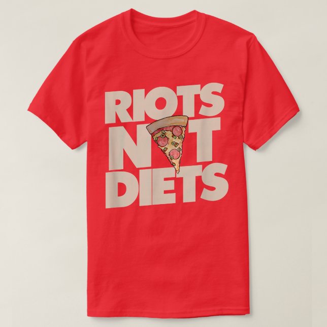Riots Not Diets FeministPizza Love Feminism 5280  T-Shirt (Design Front)